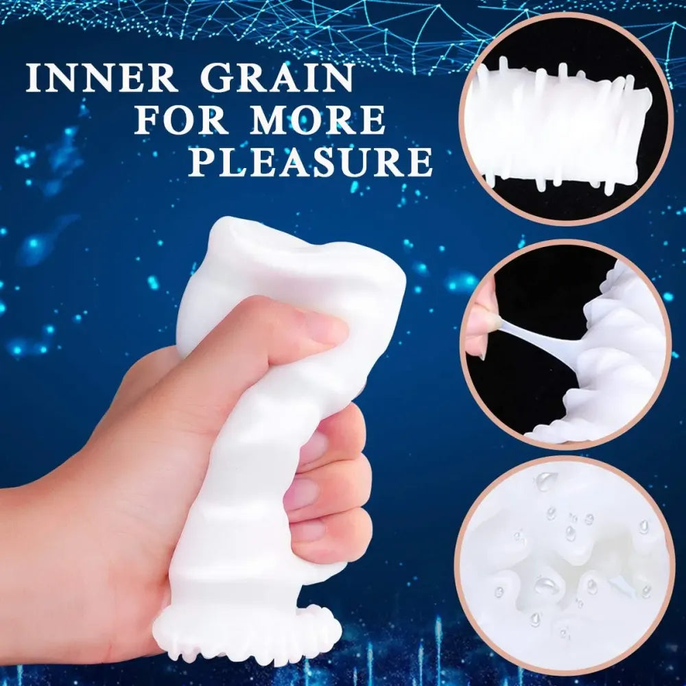 10 Mode Cordless Masturbator for Men Soft Vibrating Cock
