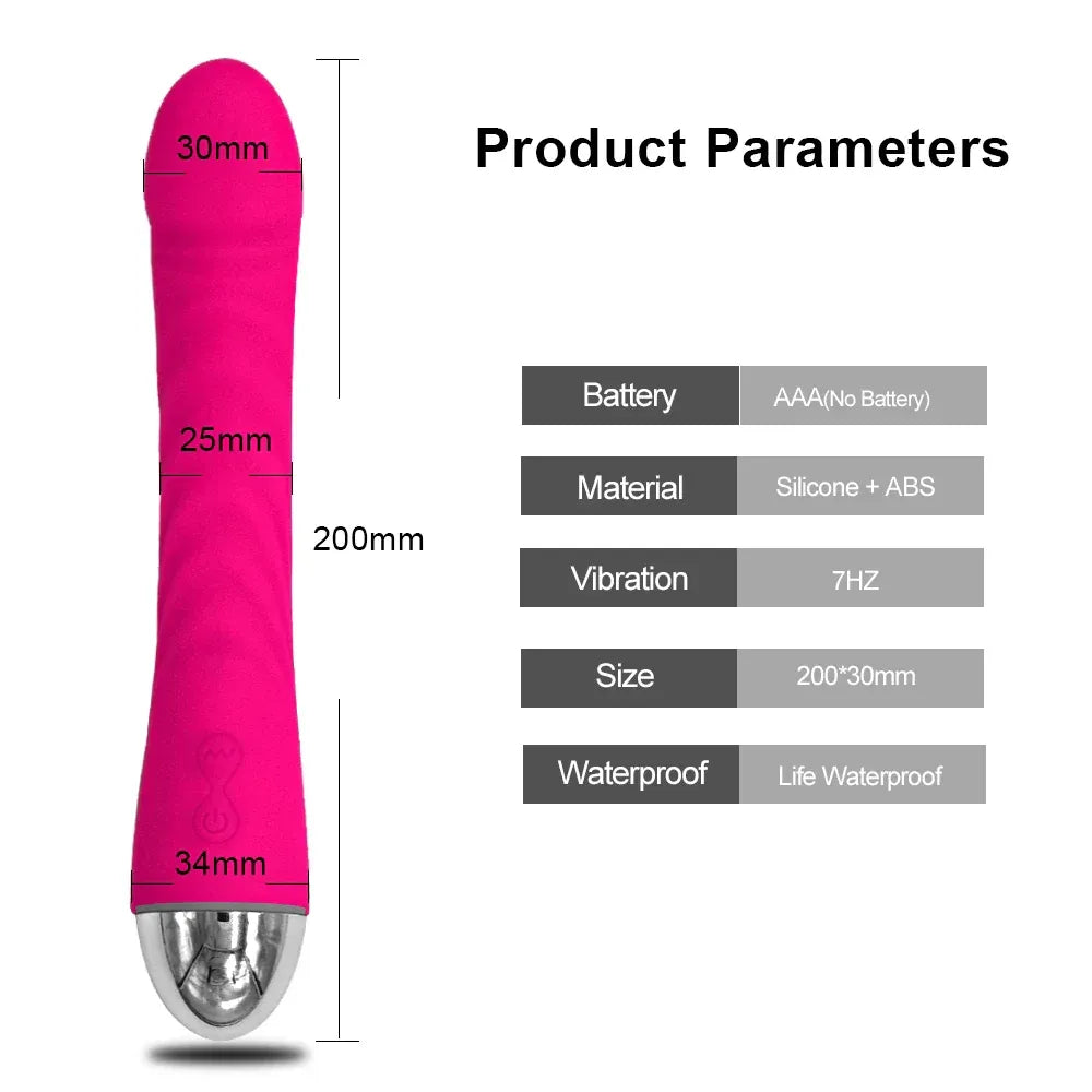 10-Mode Soft Dildo Vibrator for Women