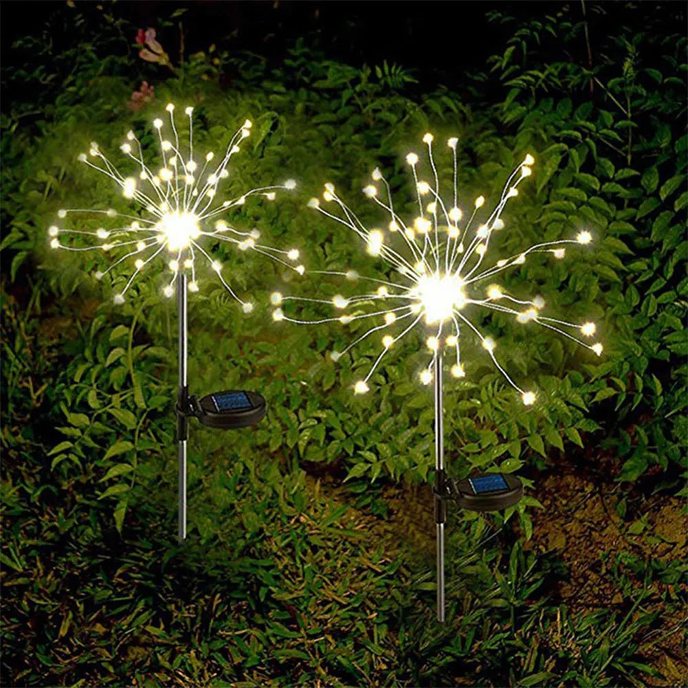 Vibe Geeks 120 LED Solar Powered Outdoor Sparkling