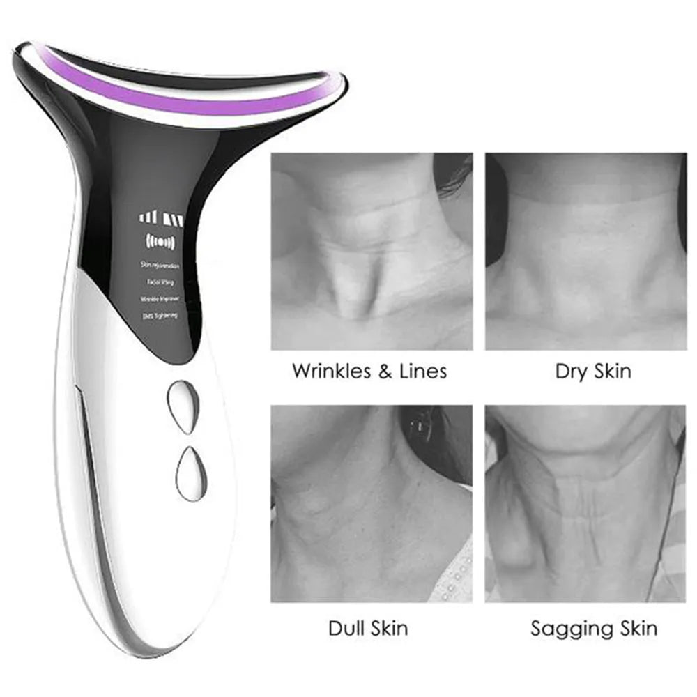 Vibe Geeks Skin Rejuvenation EMS LED Photon Therapy Neck