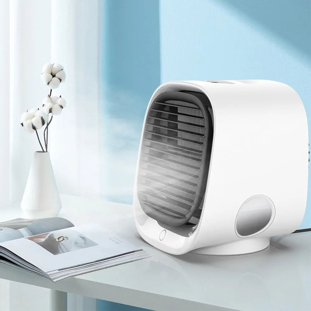 Vibe Geeks USB Mini Air Conditioner Cooling Fan for Home