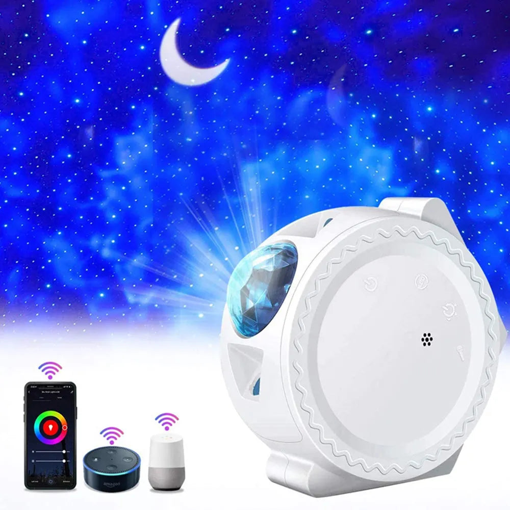 Vibe Geeks LED Night Light Wi - Fi Enabled Star Projector