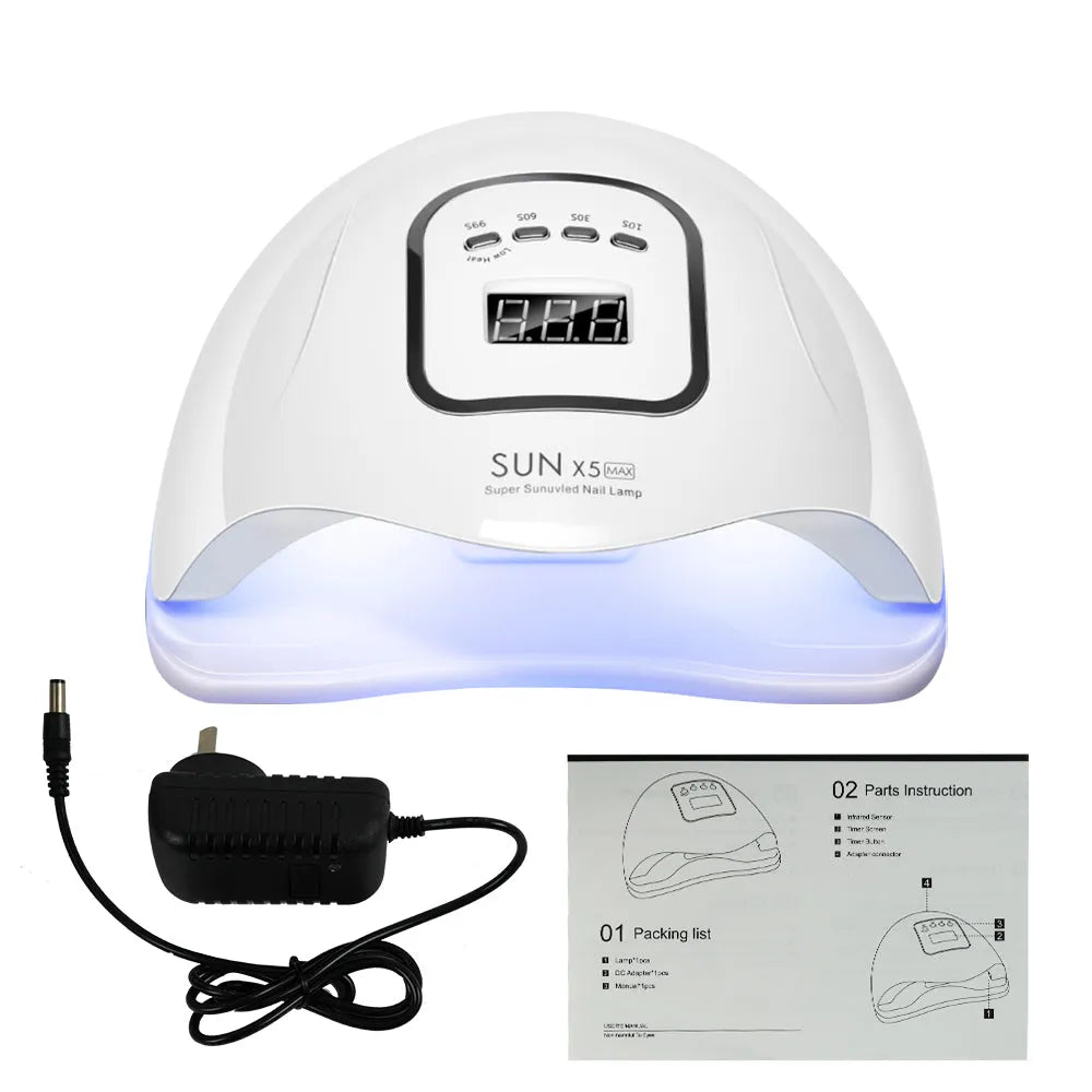 Vibe Geeks 120W LED UV Nail Gel Dryer Curing Lamp - USB