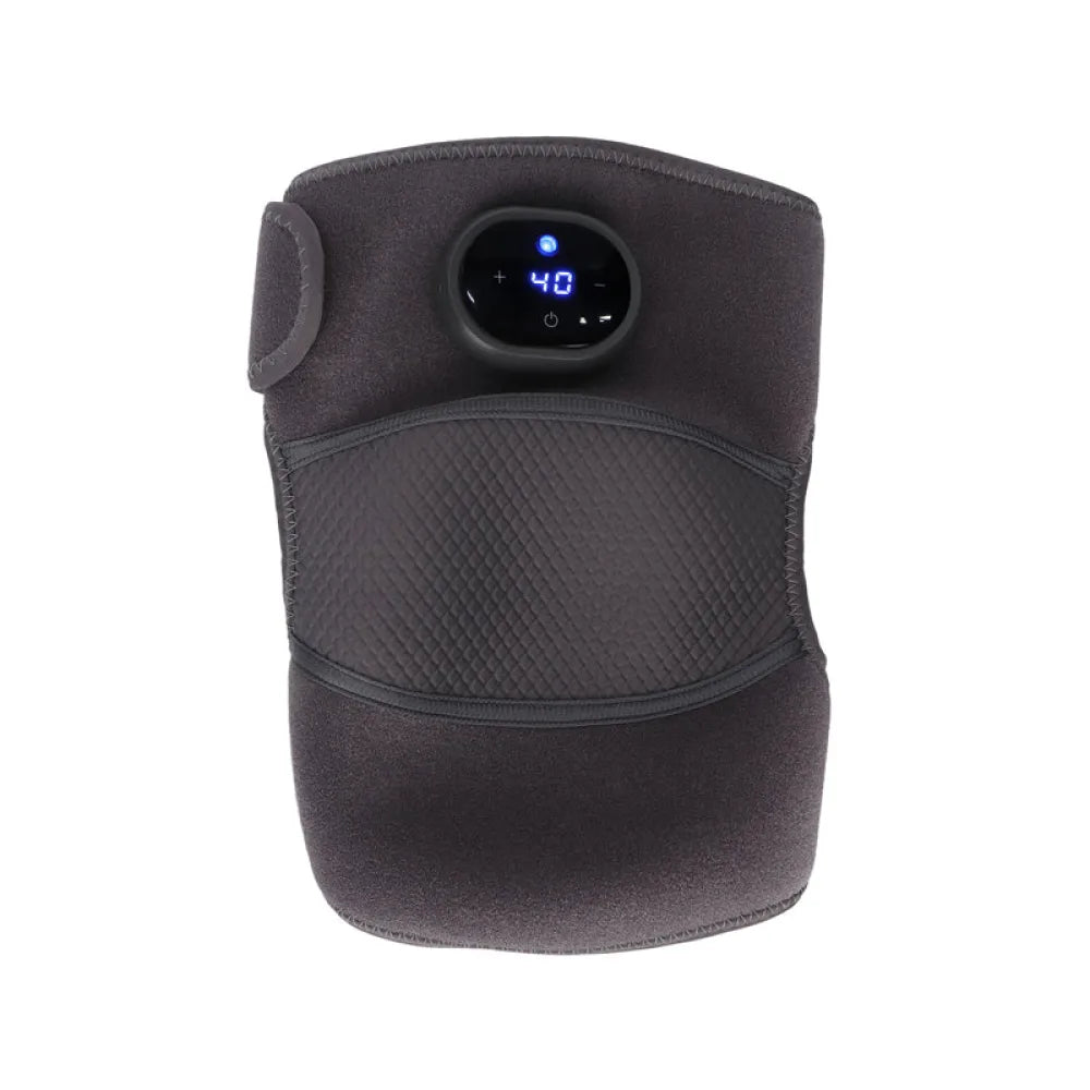 Vibe Geeks Heated Knee Brace Wrap with Massager for Pain