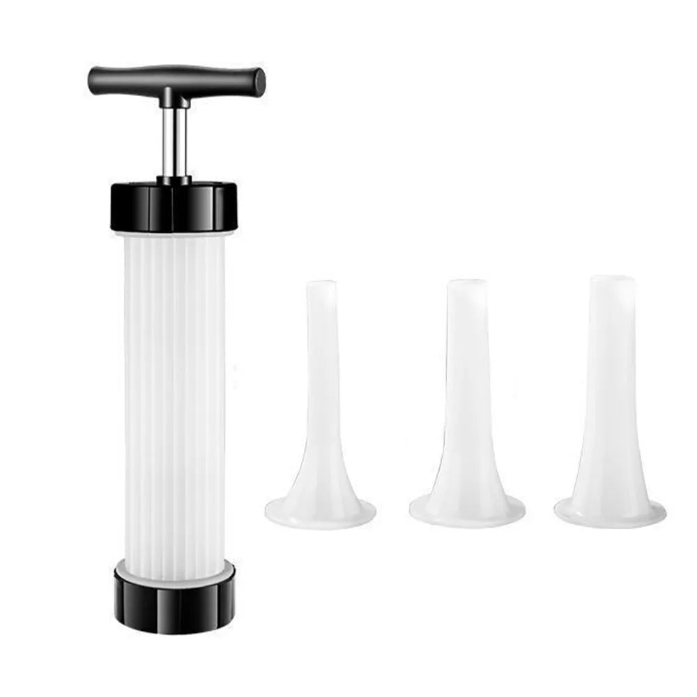 Vibe Geeks Heavy - Duty Manual Sausage Stuffer with 3