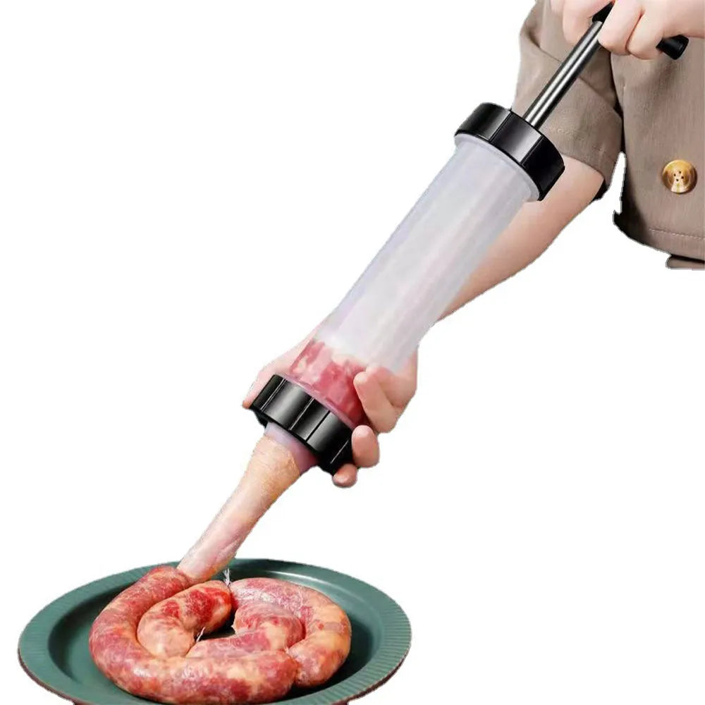 Vibe Geeks Heavy - Duty Manual Sausage Stuffer with 3