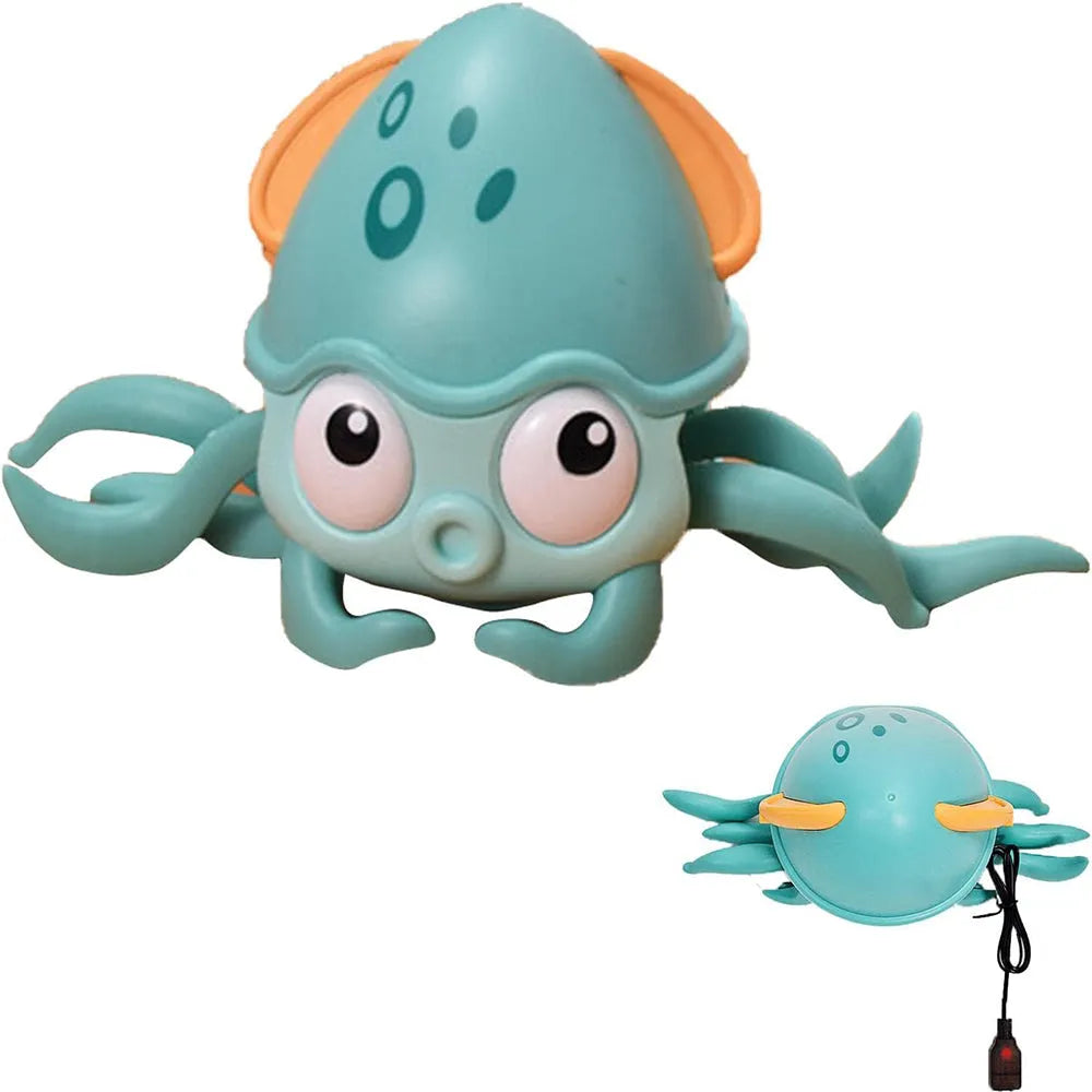 Vibe Geeks Interactive Crawling Octopus Toy with Obstacle