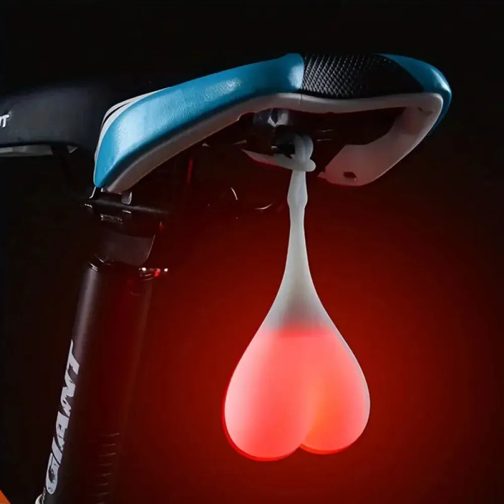 Vibe Geeks Silicone Heart Shape Cycling Lights For Bicycle