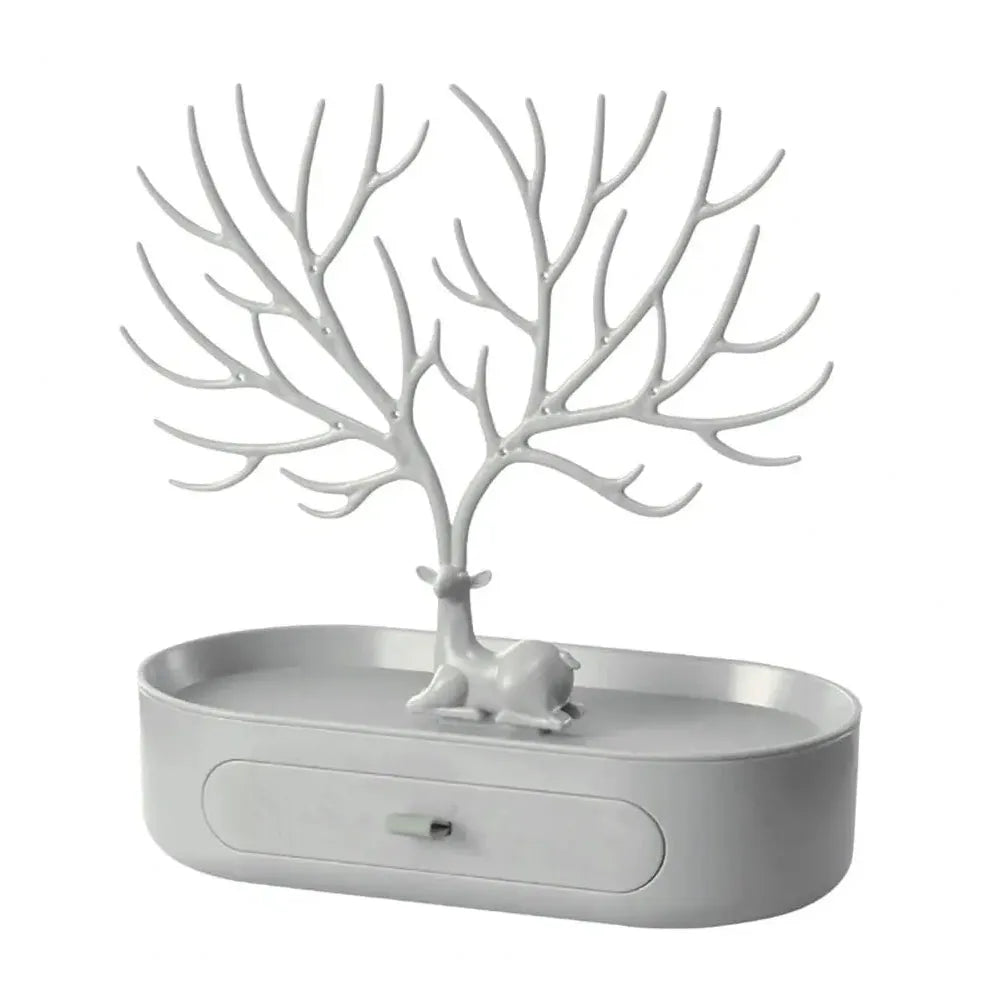 Vibe Geeks Antlers Tree Tower Jewelry Display Stand