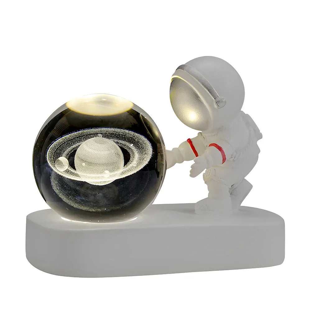 Vibe Geeks Astronaut 3D Crystal Ball Usb Plugged In Night