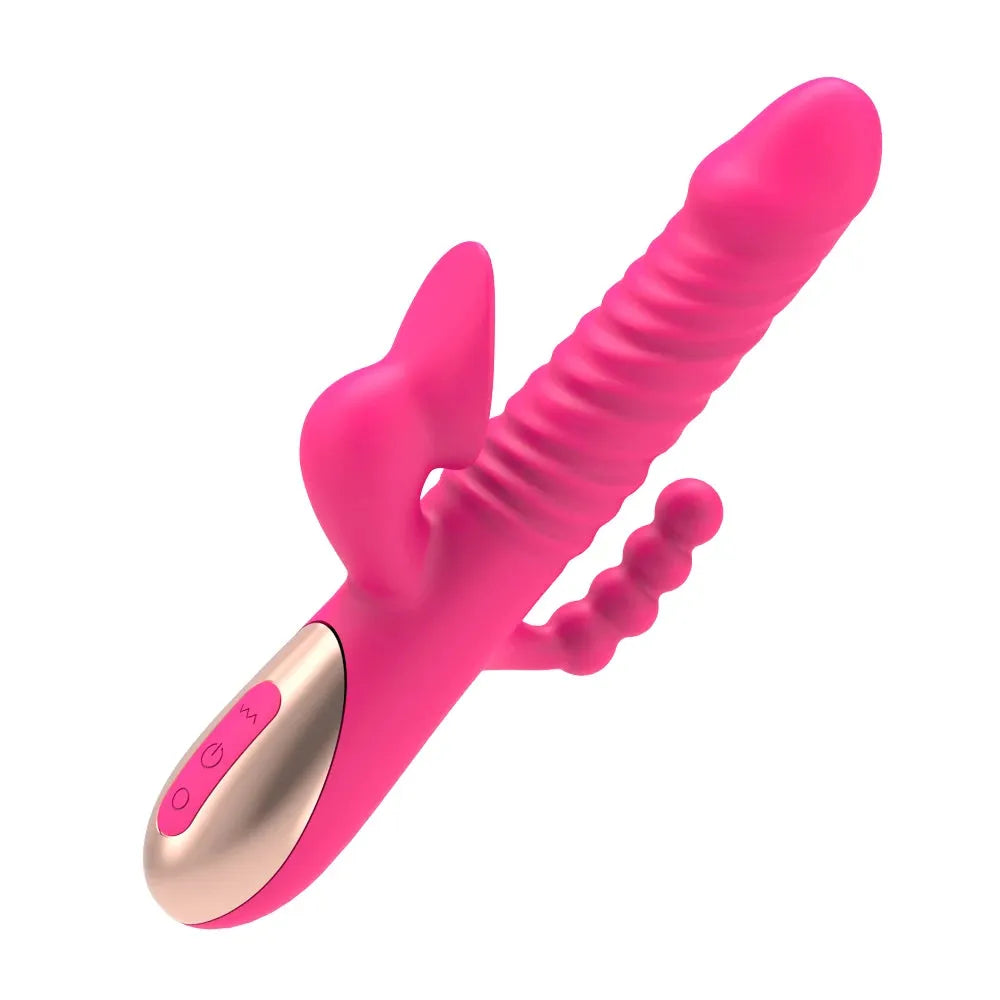 3 In 1 Thrusting Sucking Dildo Vibrator For Women G Spot