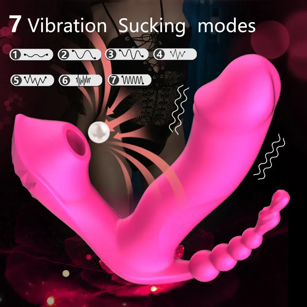 3 In 1 Wearable Vibrator For Ucking Anal Clitoral