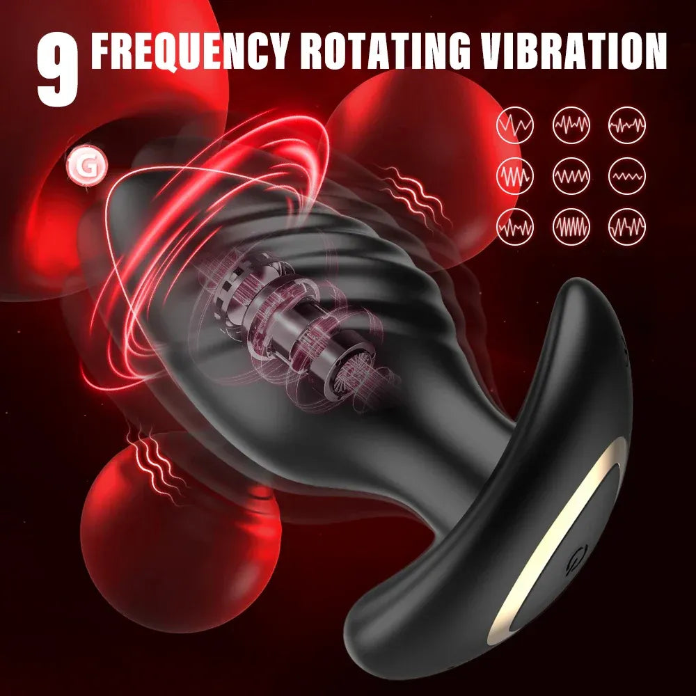 360 Rotating Anal Plug Vibrator