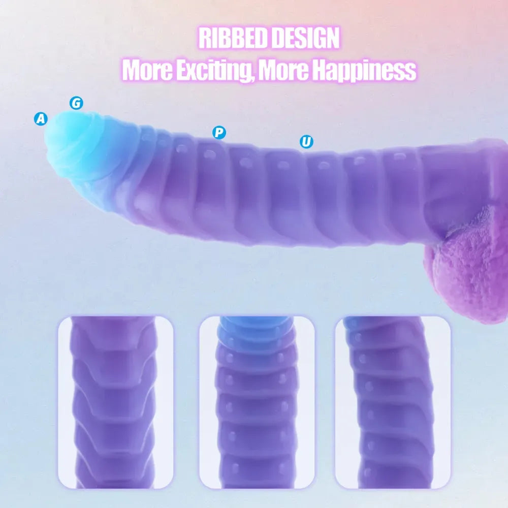 8.4 Inch Silicone Fantasy Dildo Suction Cup G-Spot & Anal