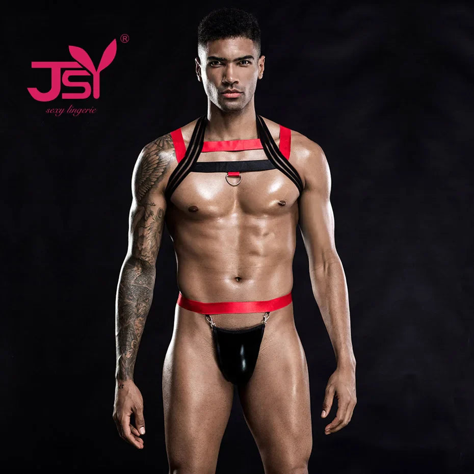 Men Alluring Doctor Uniform Mesh Lingerie Set Role Play