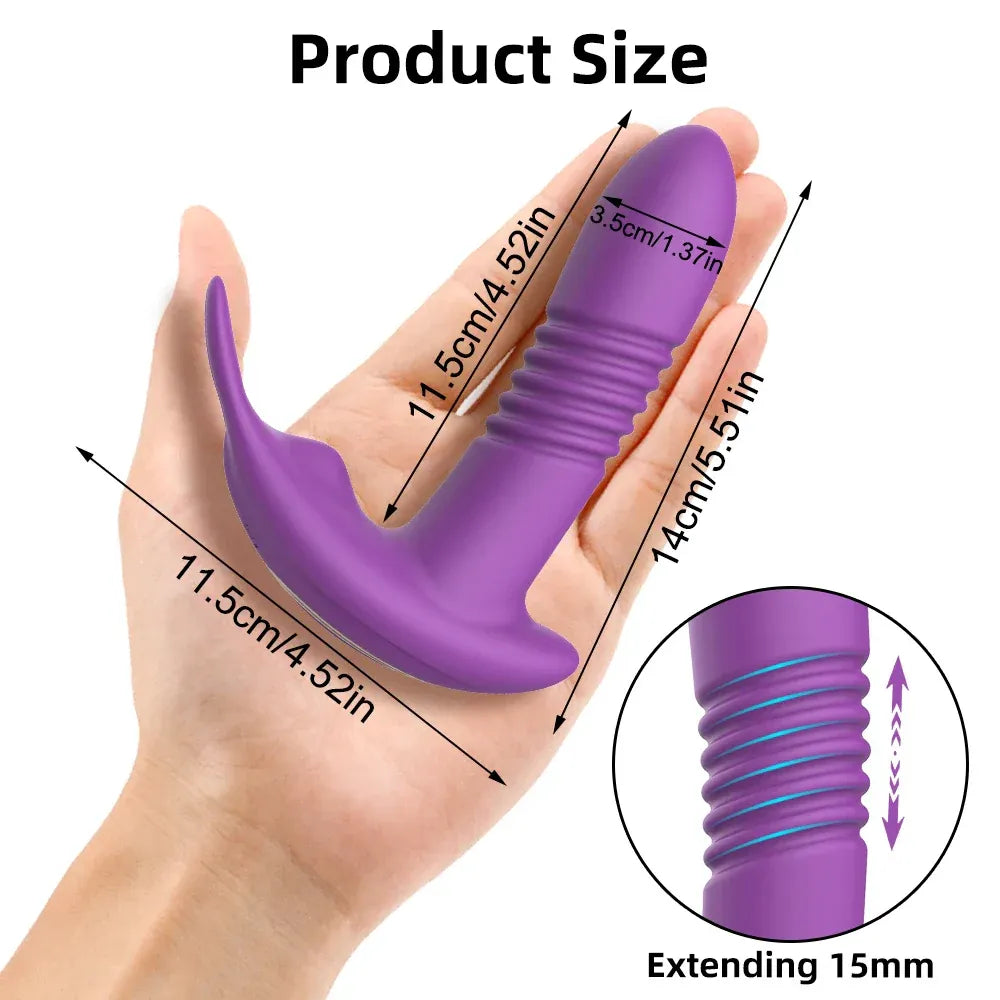 App Controlled Thrusting Vagina Panties Vibrator Wearable