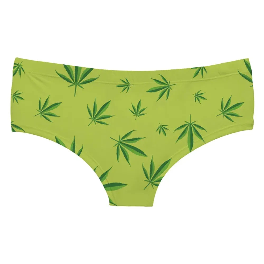 DeanFire Super Soft 3D Panties Women Underwear WEED GREEN