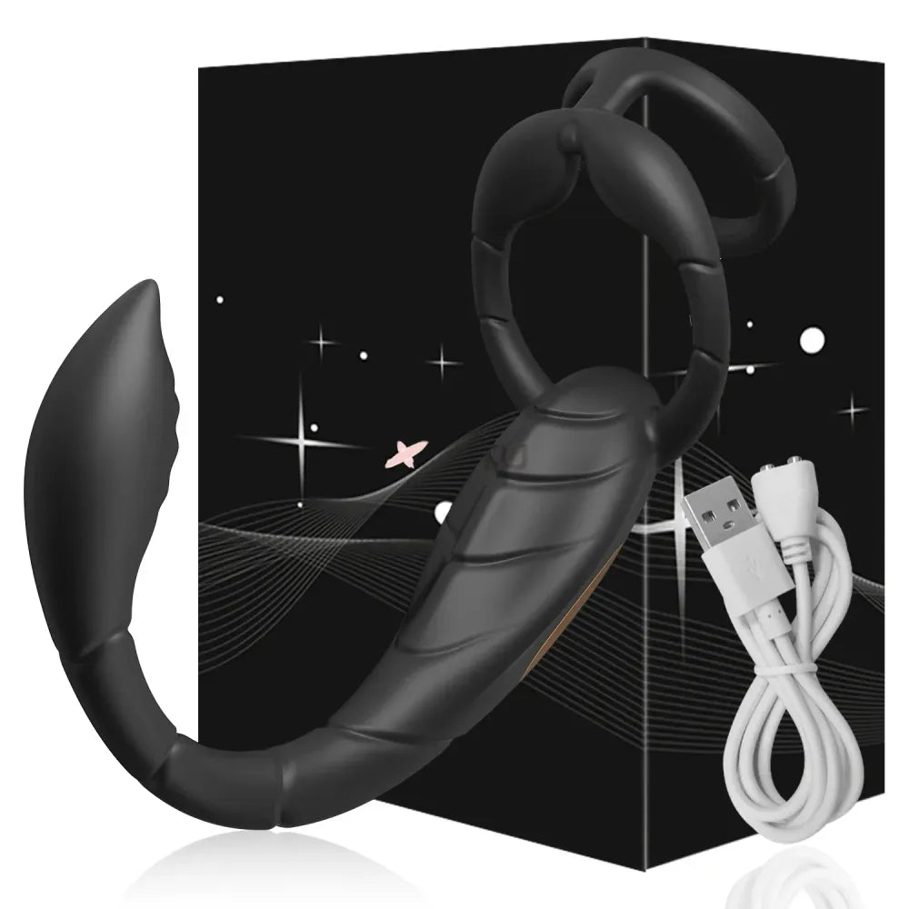 Double Ring Prostate Vibrator for Men - Delay Ejaculation