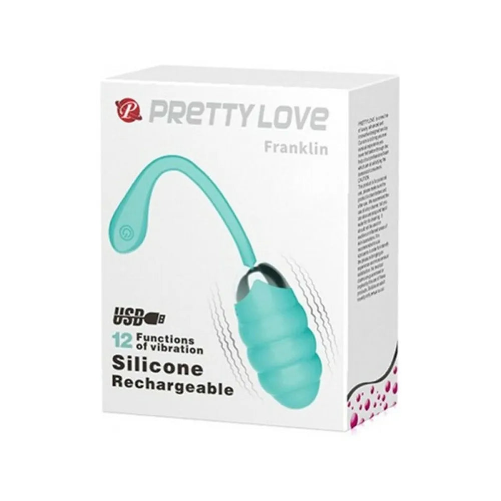 Egg Vibrator By Pretty Love Franklin Turquoise 4 Cm