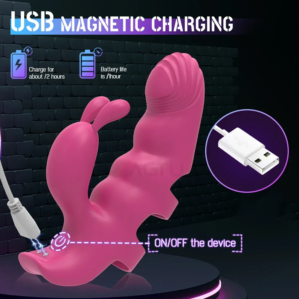 Heated Finger Vibrator for Couples - Clitoral & G-Spot