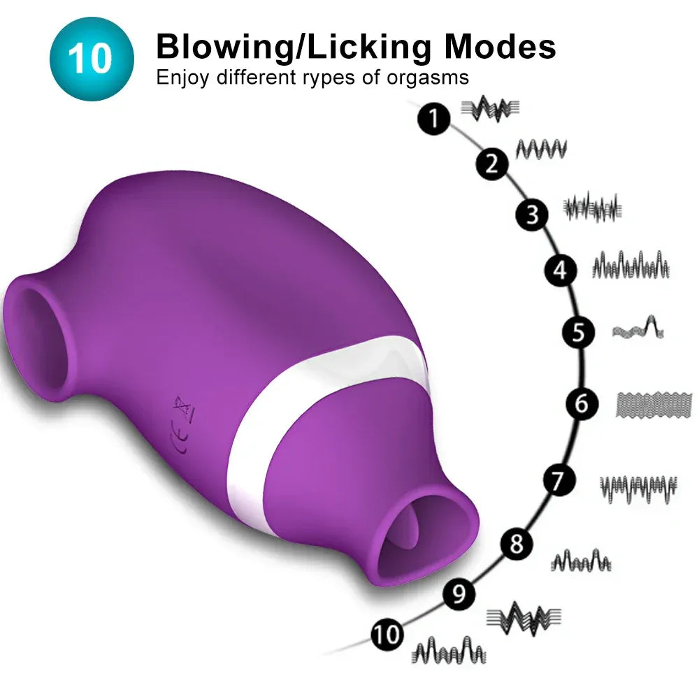 Intense Clit Sucker Oral Tongue Vibrator for Women