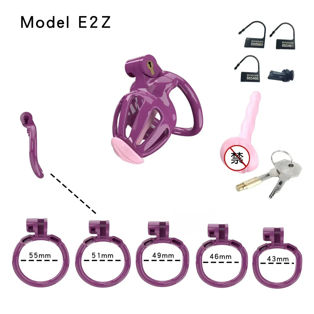 Lightweight Chastity Cage Transparent Plastic Cock Lock