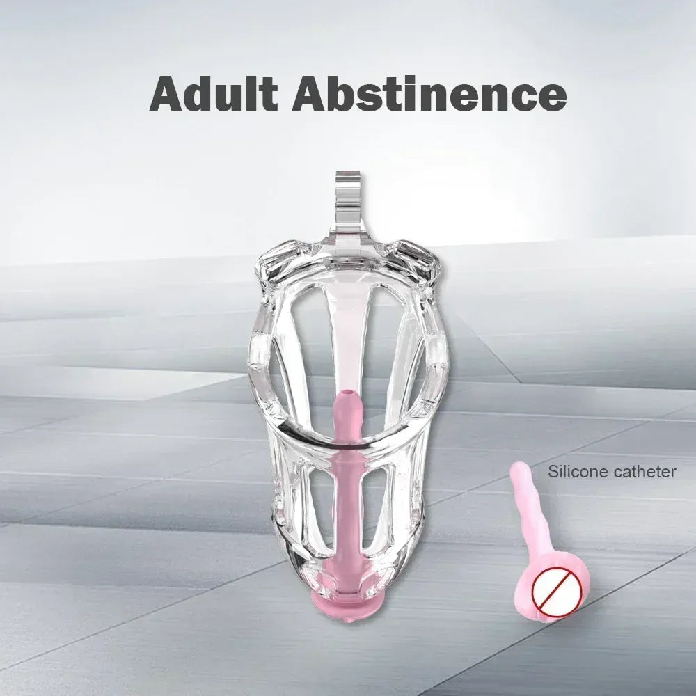 Lightweight Chastity Cage Transparent Plastic Cock Lock