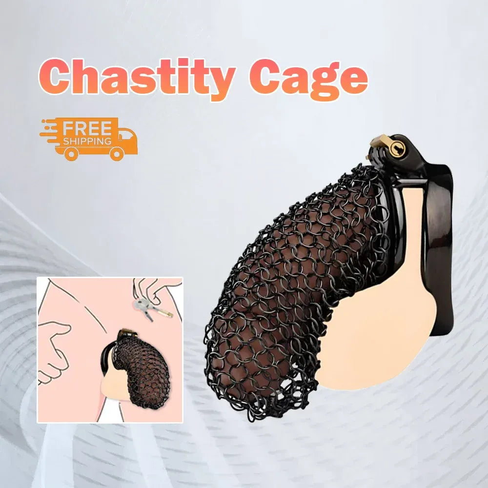 Lightweight Male Chastity Cage Metal Cock Lock for Men