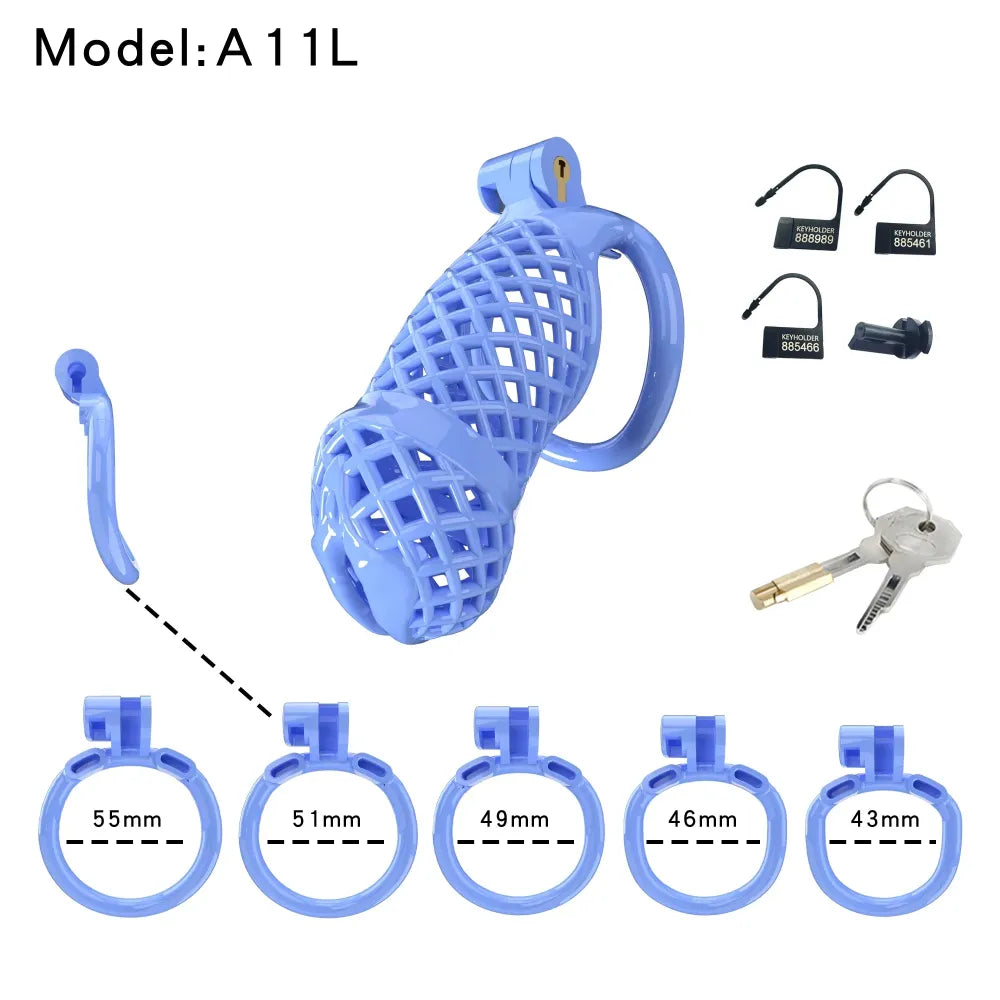 Lightweight Male Chastity Cage Plastic Cock Cage for Men