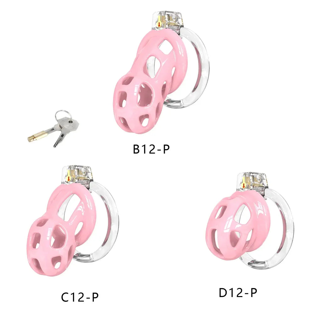 Lightweight Silicone Chastity Cage For Men Cock Lock Gay