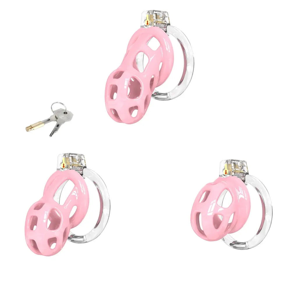 Lightweight Silicone Chastity Cage For Men Cock Lock Gay