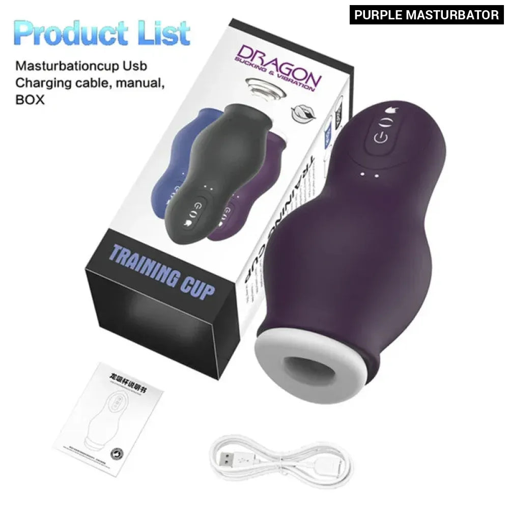 Male Masturbation Cup Automatic Sucking Vibrator for Oral