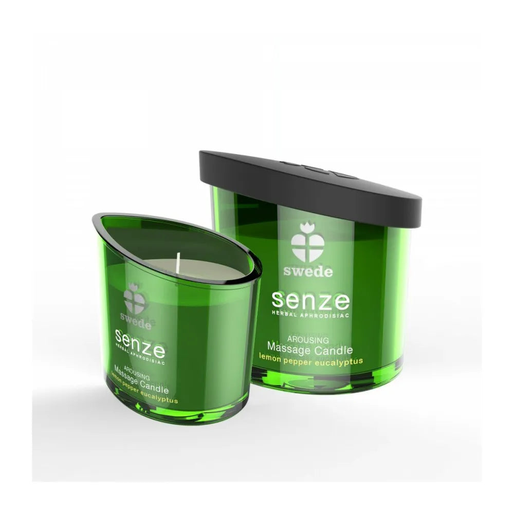 Massage Candle By Swede Arousing Eucalyptus Lemon Pepper