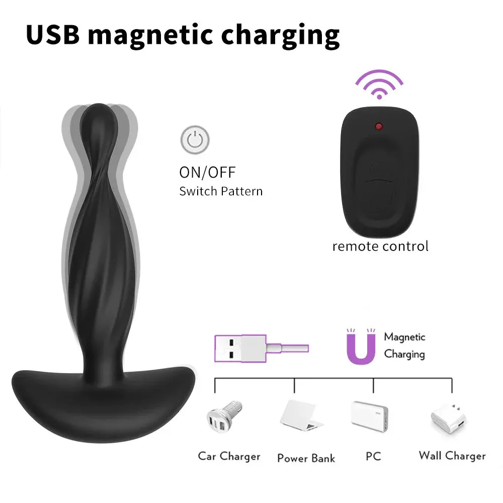 Mini Wireless Anal Plug Vibrator For Men