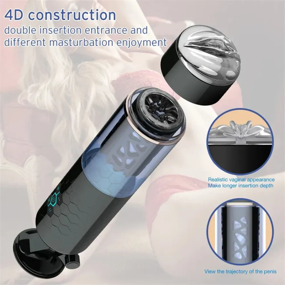 Powerful Male Masturbator Cup Telescopic Rotating for Men