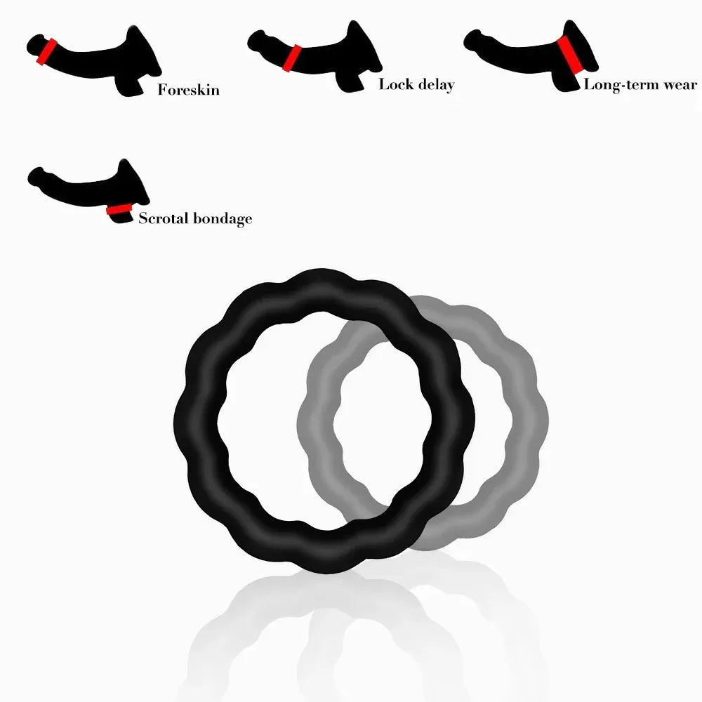 Silicone Cock Ring For Men Delay Ejaculation