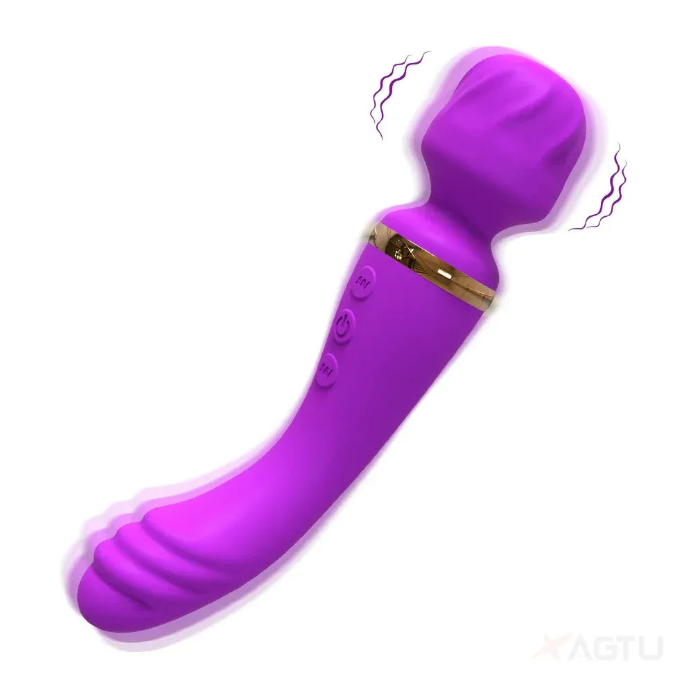 Silicone Dual Motor Dildo Vibrator for Couples
