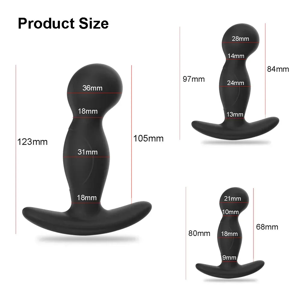 Silicone Prostate Massager with G Spot Vibrator