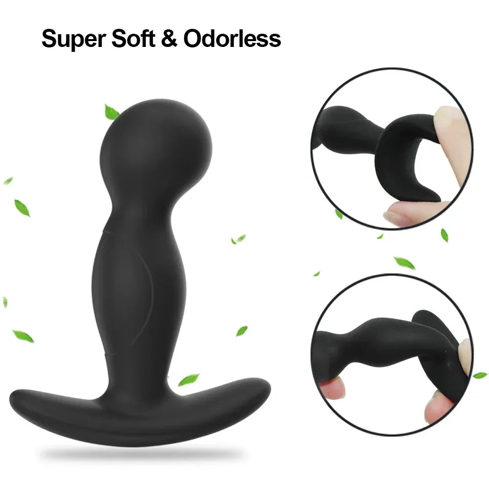 Silicone Prostate Massager with G Spot Vibrator