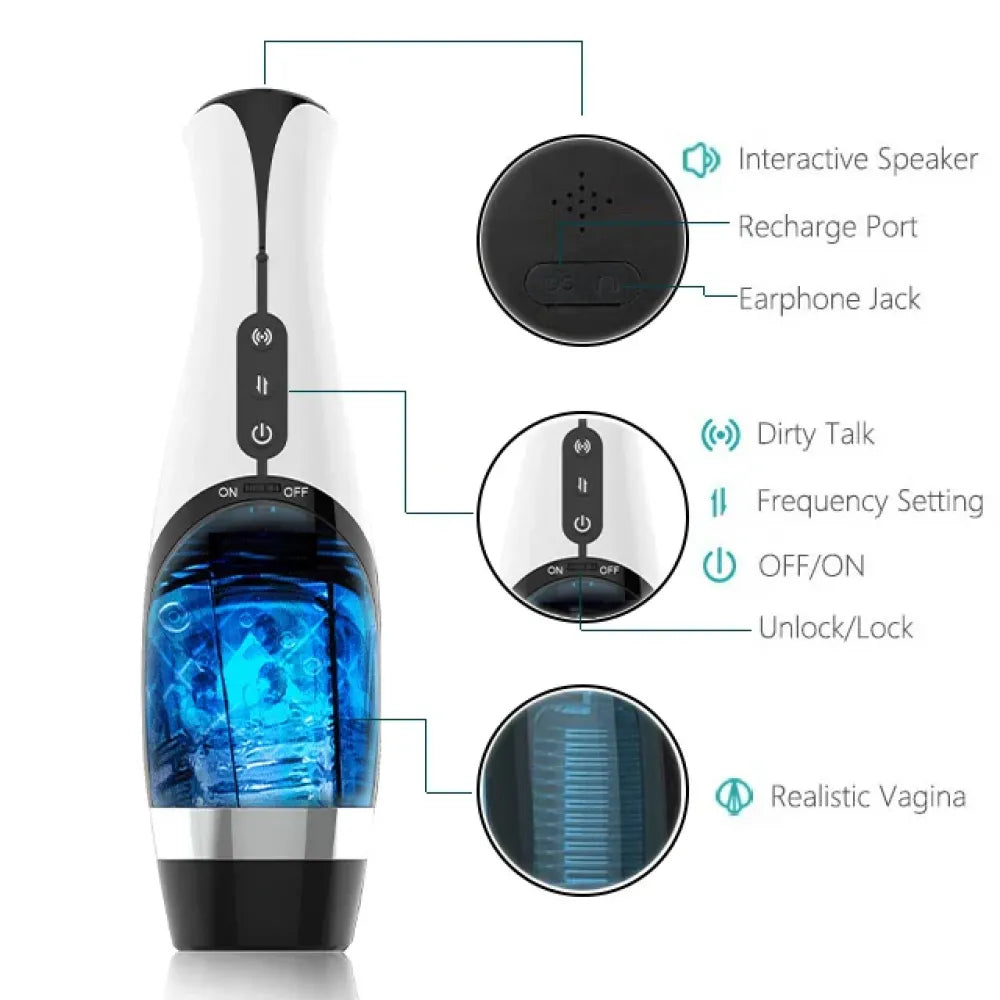 Telescopic Sucking Machine Automatic Masturbator For Oral