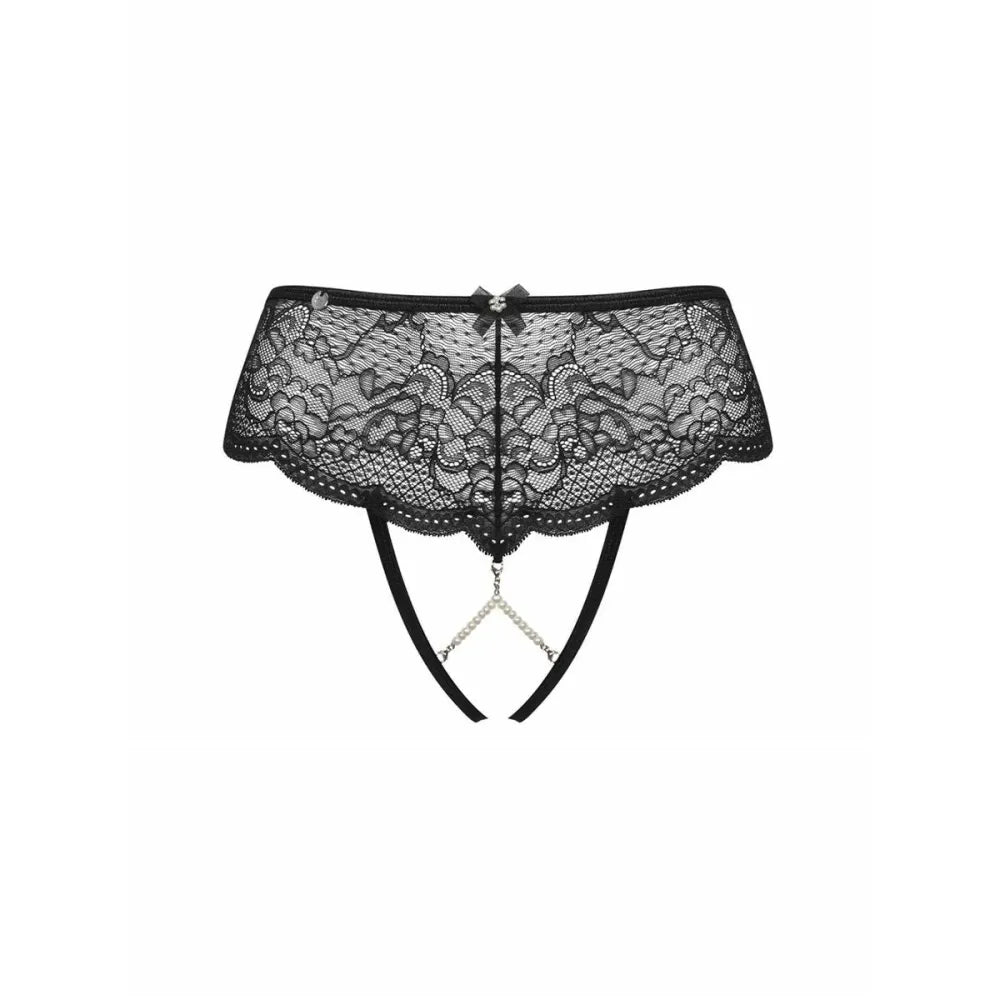 Thong By Obsessive Pearlove Black Xs/S
