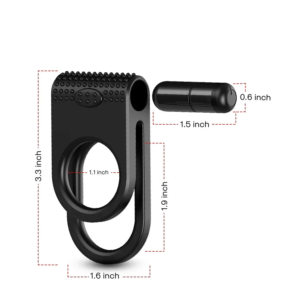 Vibrating Cock Ring For Men Delay Stimulate And Stretch