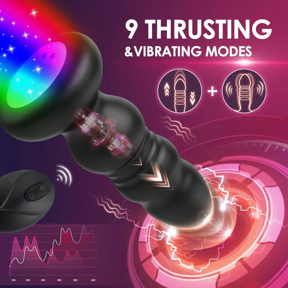 Vibrating Dildo Plug For Prostate Stimulation