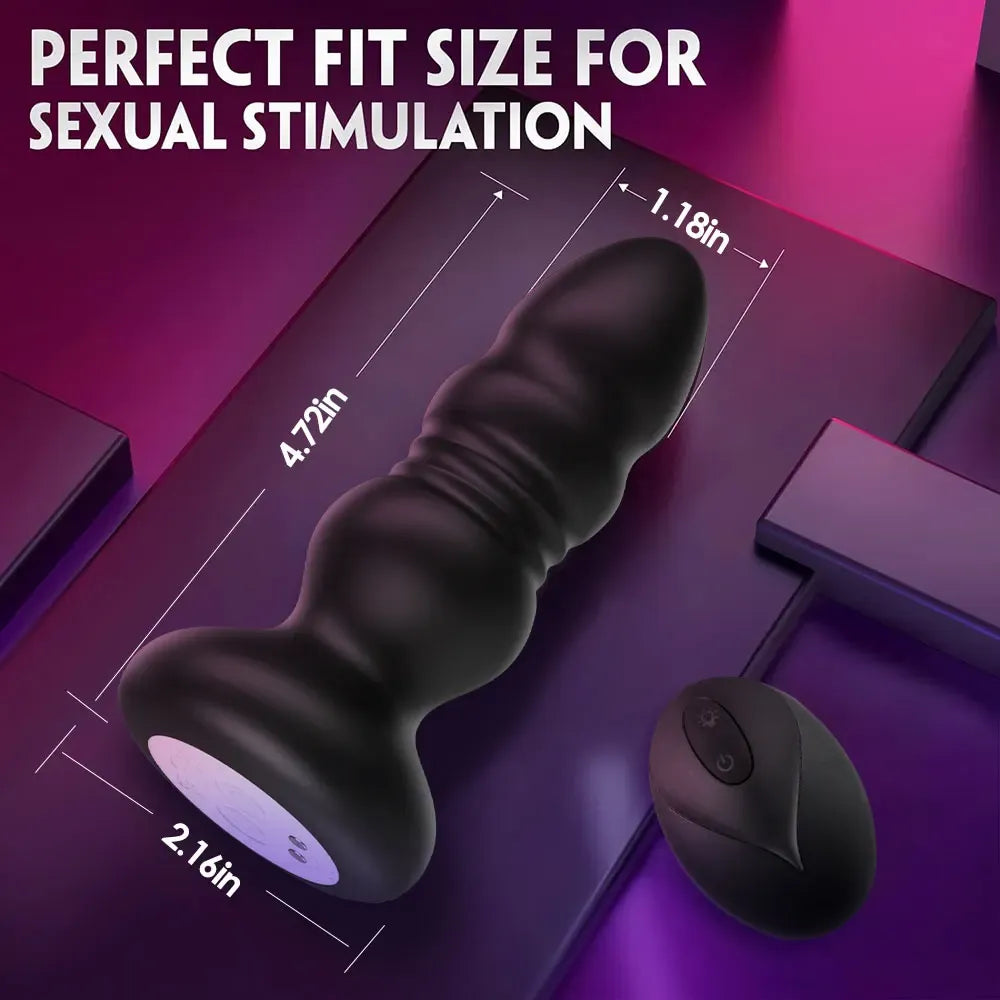 Vibrating Dildo Plug For Prostate Stimulation