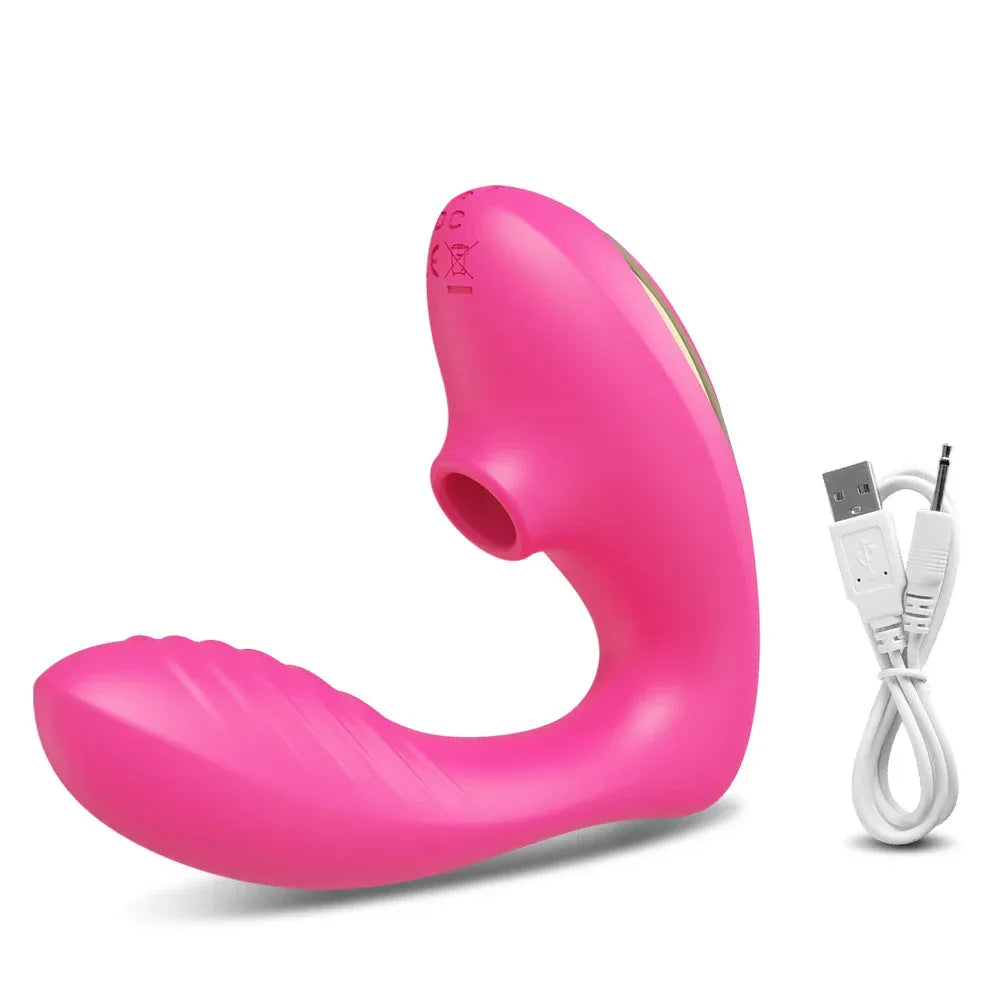 Vibrating Suction Dildo for Women - Clitoris Stimulator