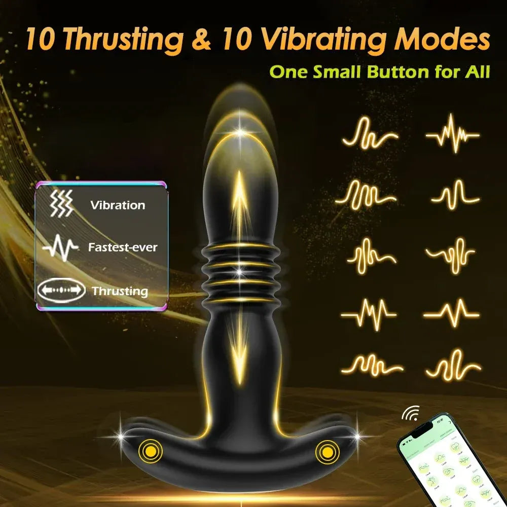 Wireless Telescopic Anal Vibrator For Prostate Massage